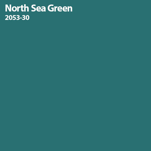 North Sea Green Color Sample 