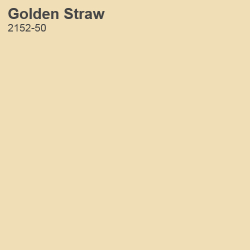 Golden Straw Color Sample 