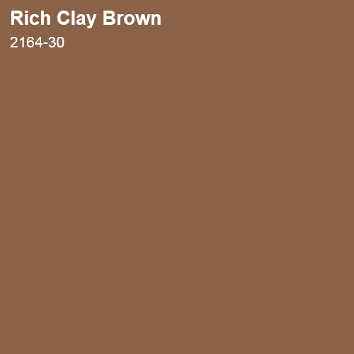 Rich Clay Brown Color Sample 