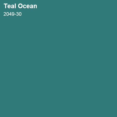 Teal Ocean Color Sample 